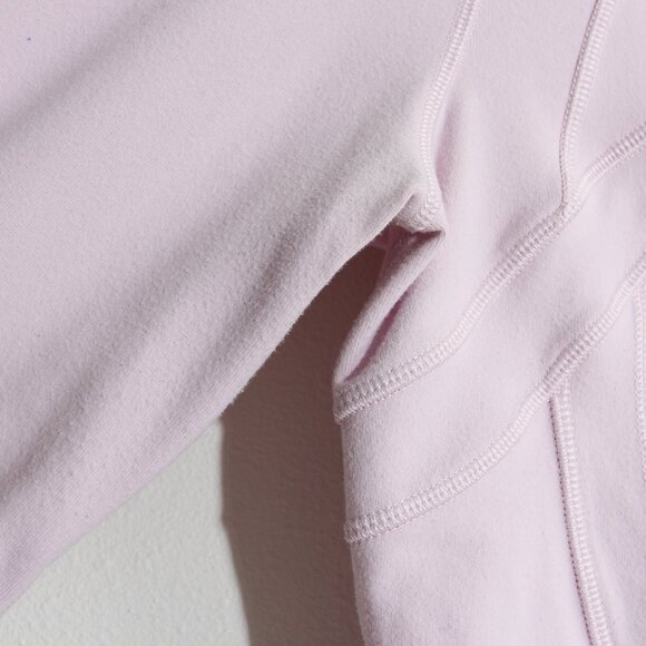 Lululemon Define Jacket *Luon Light Baby Pink Full Zip Thumbholes Cuffins Size 4 - Picture 13 of 15